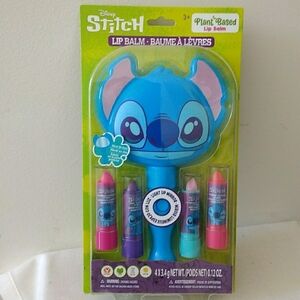 Stitch Light Up Mirror & Lip Balms by Disney, 5 Piece Cosmetic Set for Kids